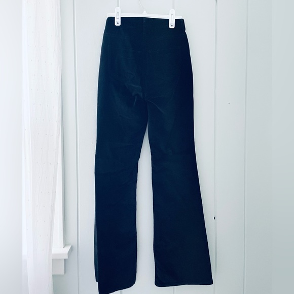 NWT Old Navy Higher High-Waisted Black Velvet Flare Pants / 0 - Picture 2 of 6